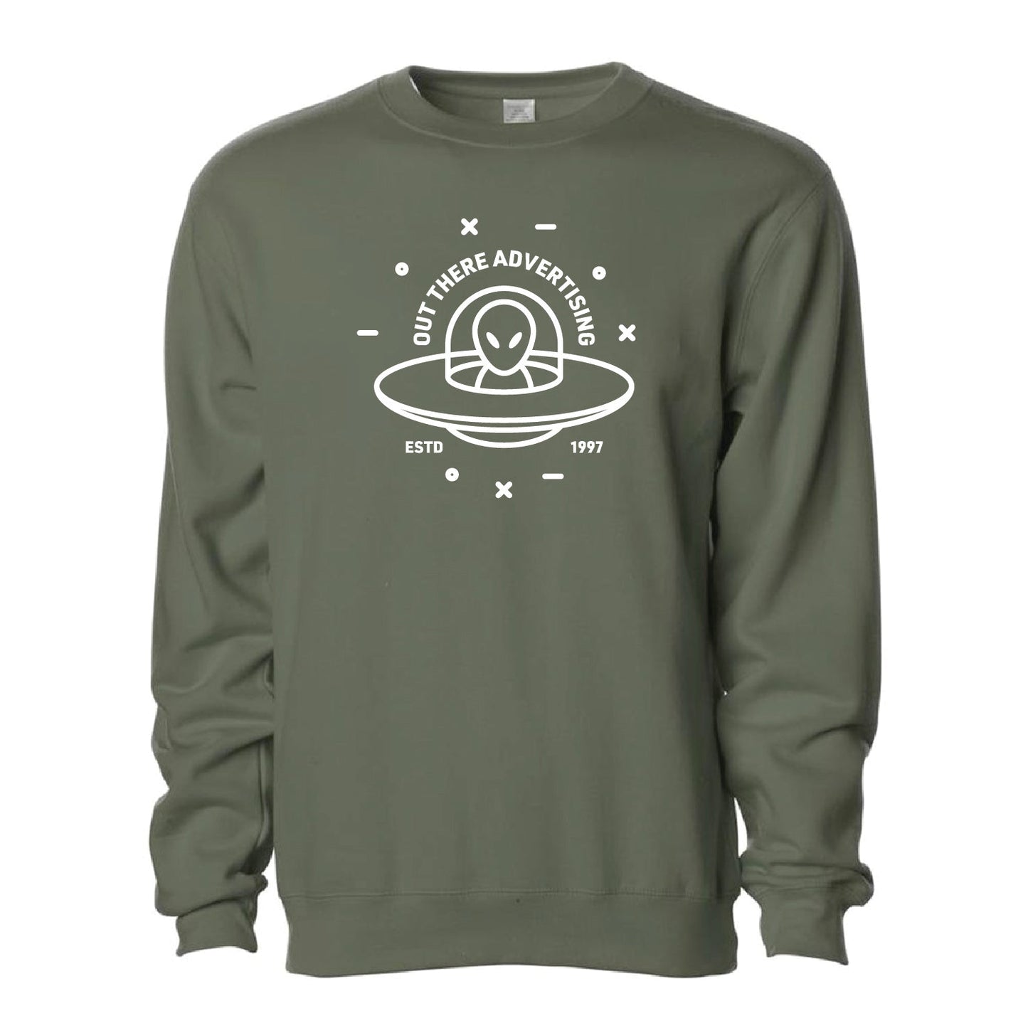 Out There Advertising Midweight Crewneck Sweatshirt - DSP On Demand