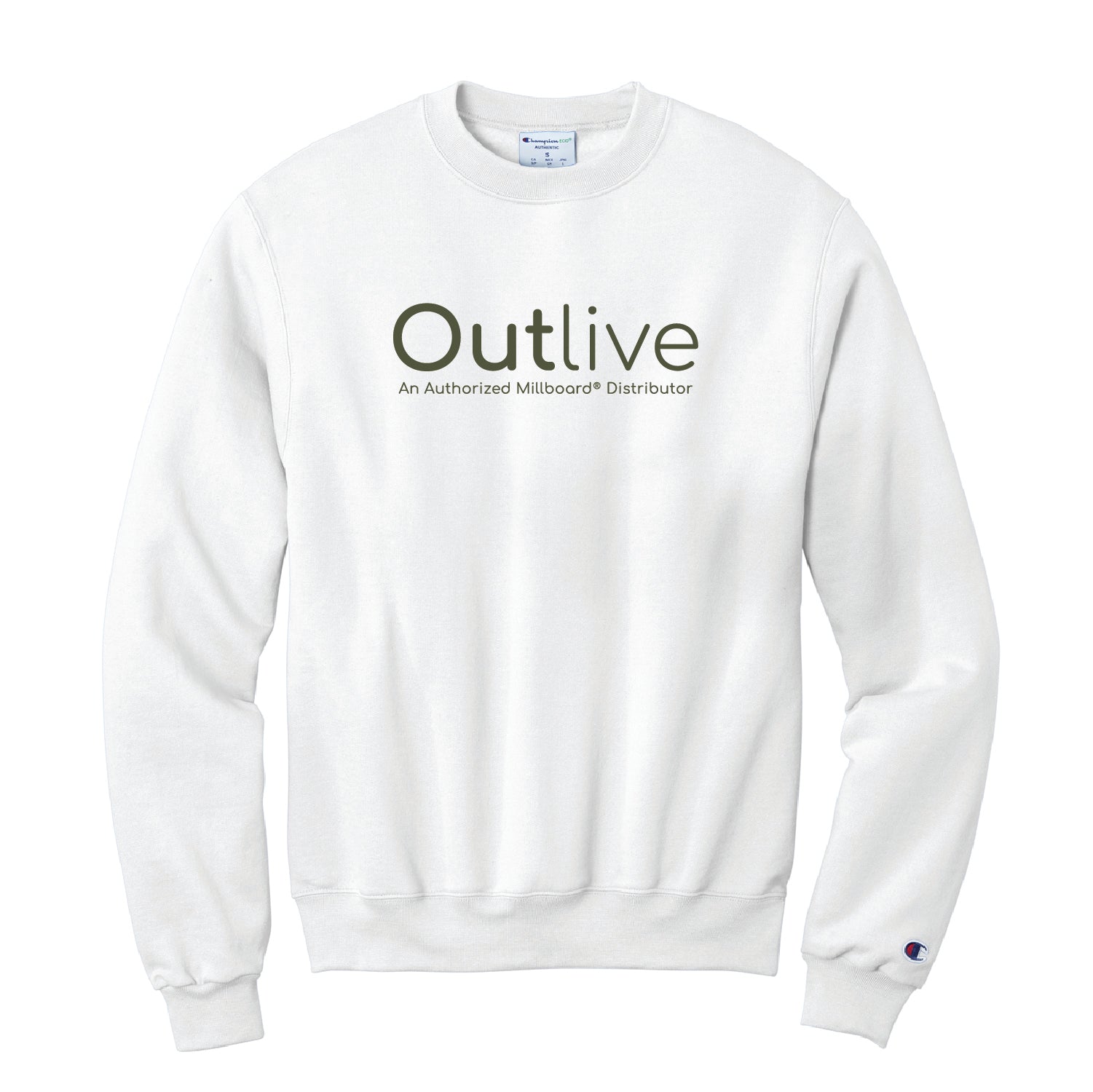 Outlive Champion® Crewneck Sweatshirt - DSP On Demand