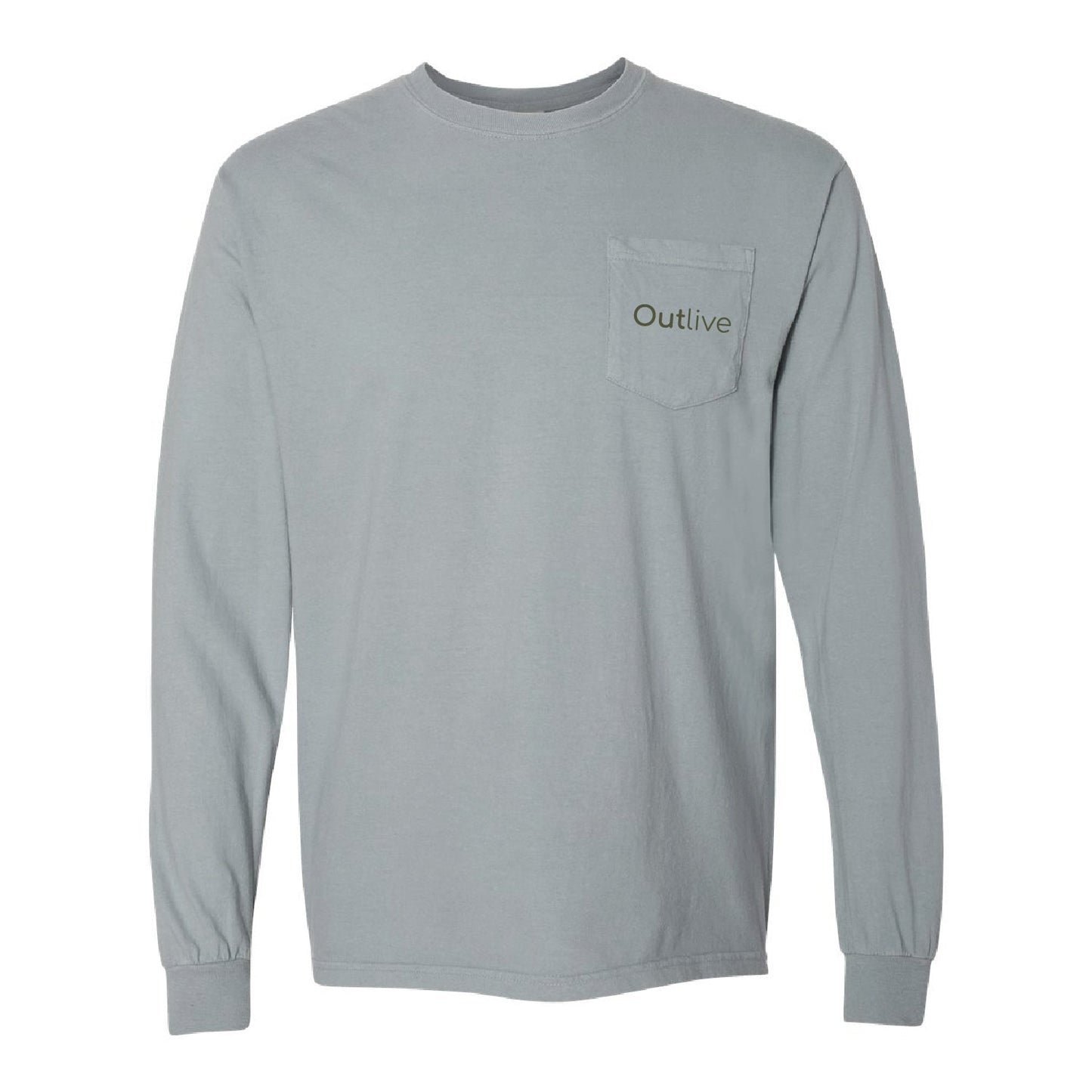 Outlive Heavyweight Long Sleeve Pocket T-Shirt - DSP On Demand