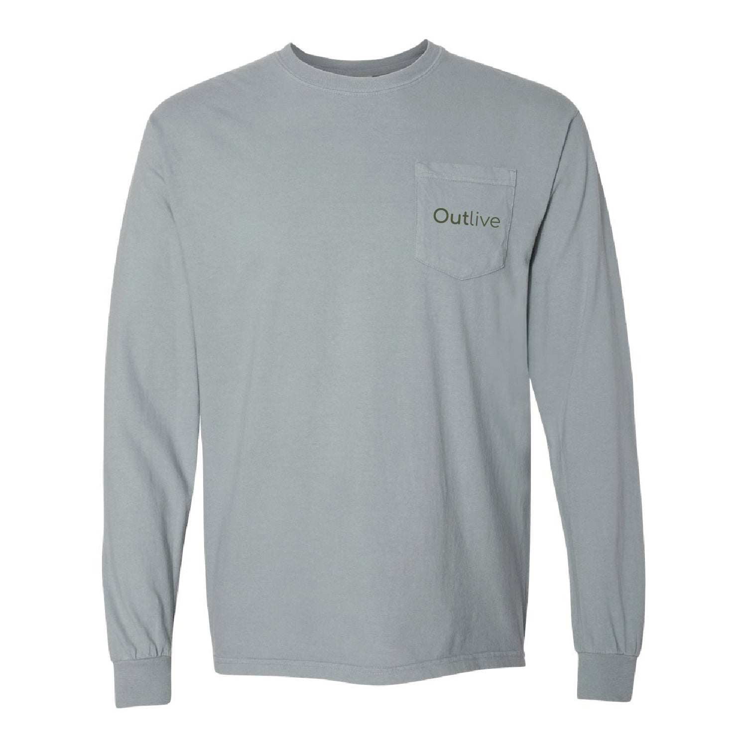 Outlive Heavyweight Long Sleeve Pocket T-Shirt - DSP On Demand