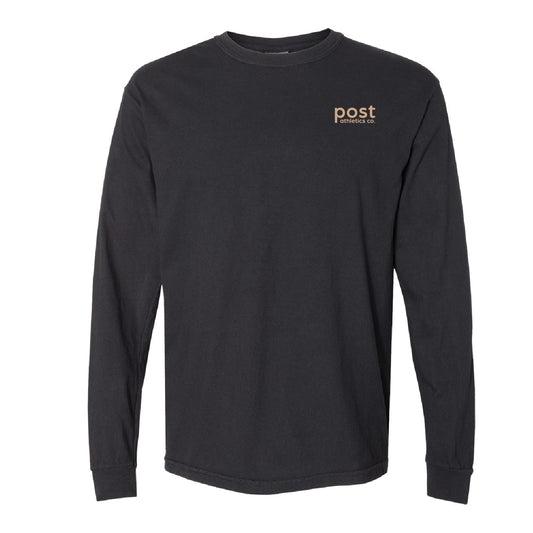 Post Athletics Garment-Dyed Heavyweight Long Sleeve T-Shirt - DSP On Demand