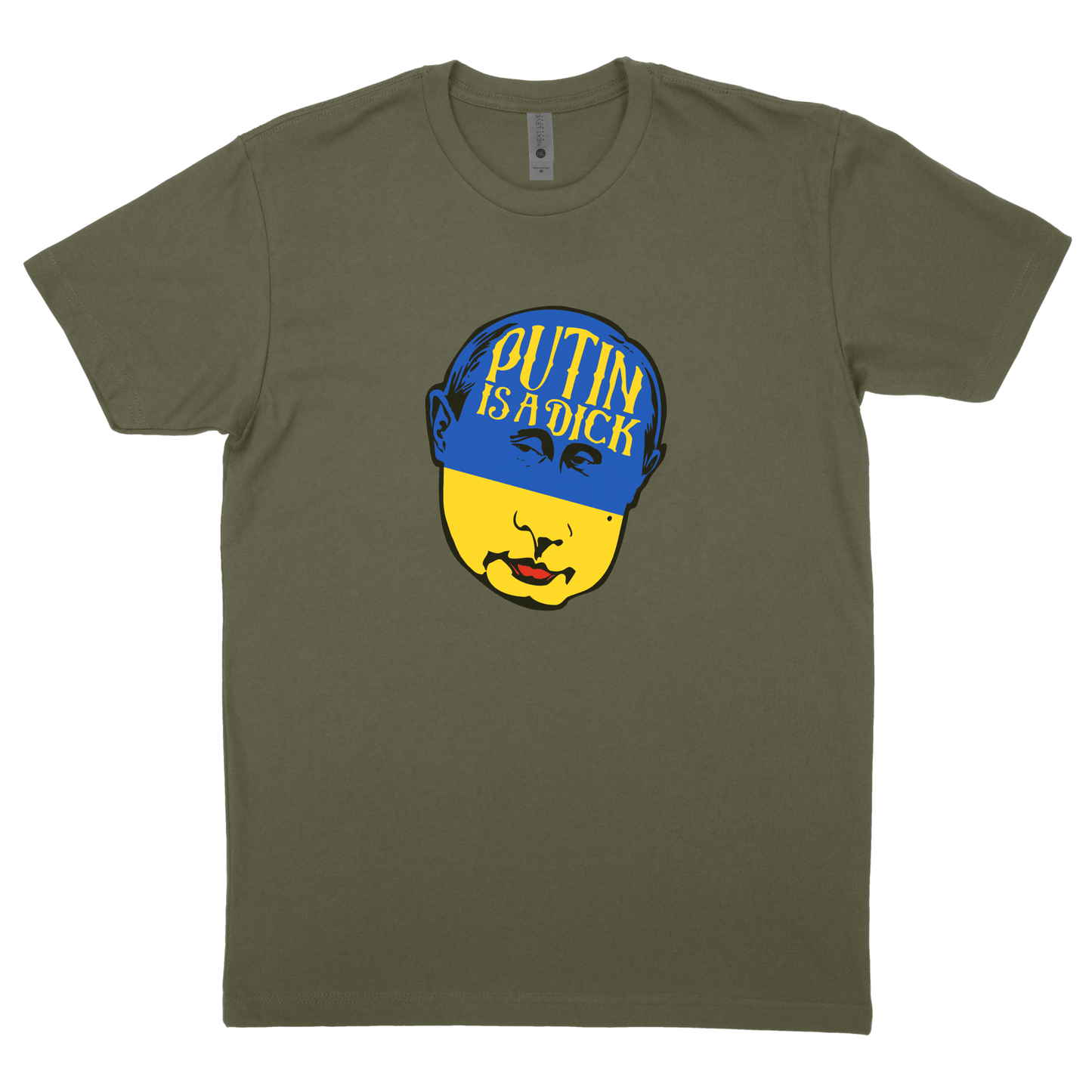 Putin Is A D### - Military Green Tee - DSP On Demand