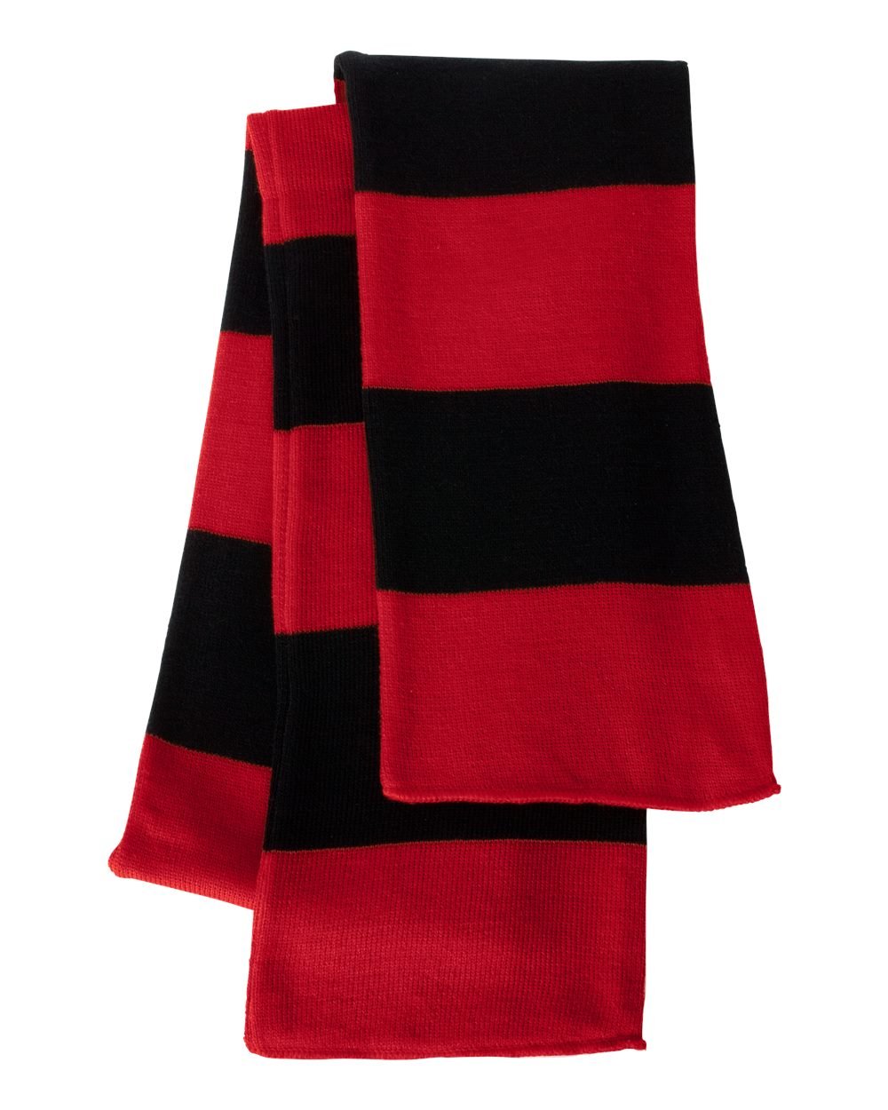 Rugby-Striped Knit Scarf - DSP On Demand