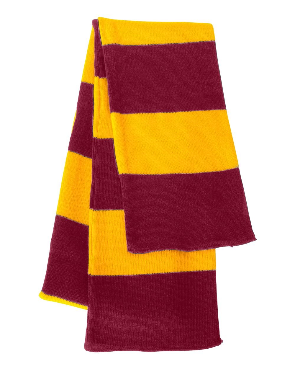 Rugby-Striped Knit Scarf - DSP On Demand