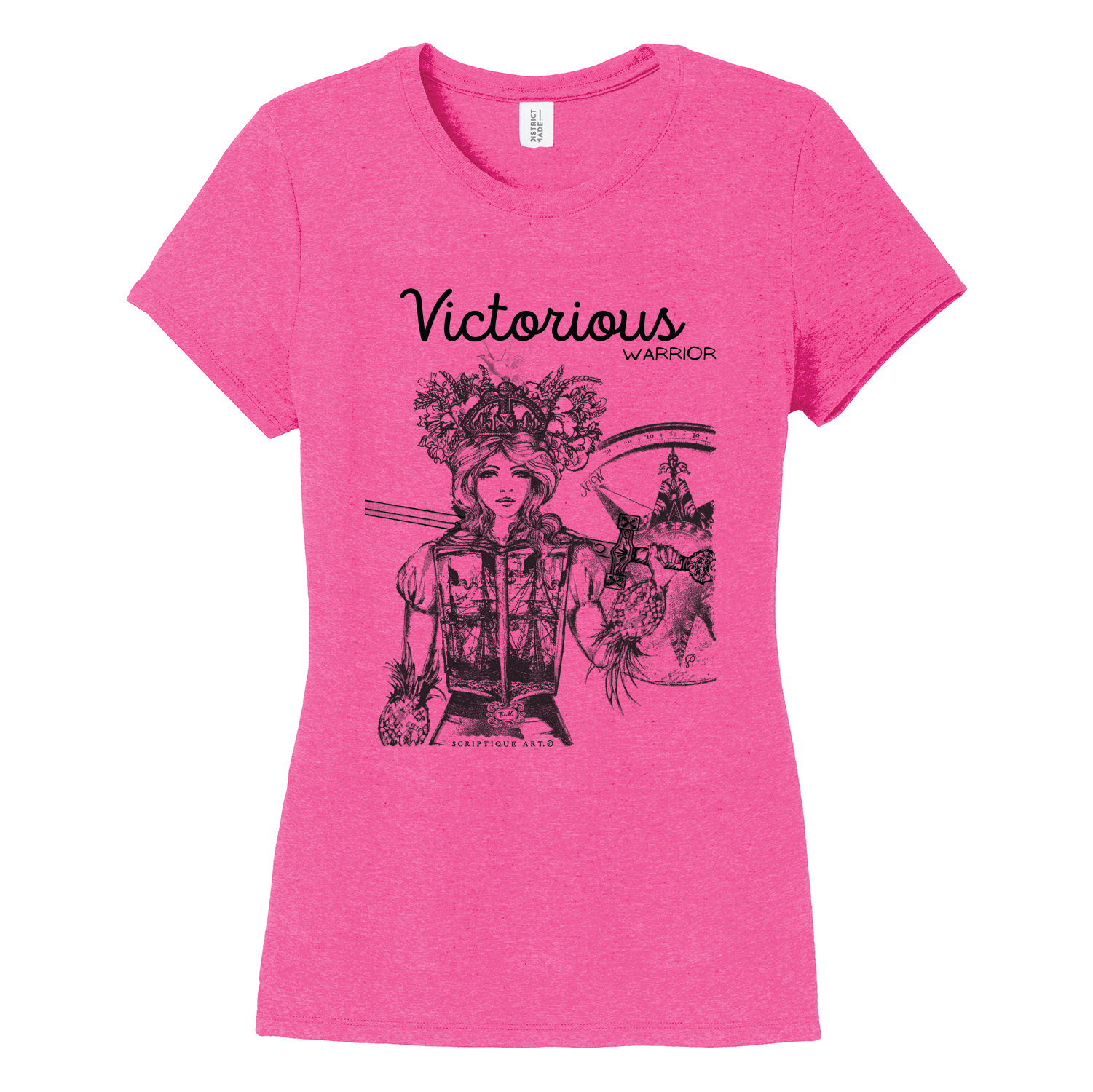 Scriptique Art Victorious Women’s Perfect Tri ® Tee - DSP On Demand