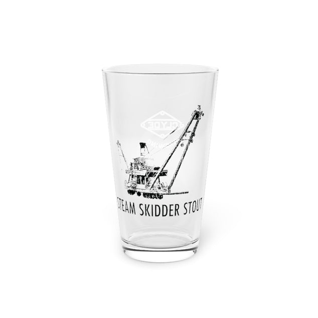 Steam Skidder Stout Pint Glass, 16oz - DSP On Demand