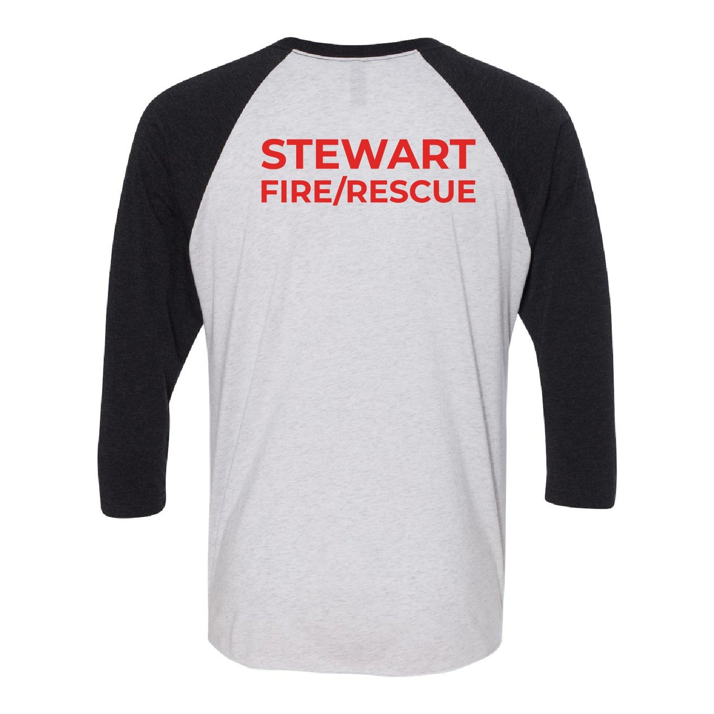 Stewart Fire Department Unisex Tri-Blend 3/4-Sleeve Raglan Tee - DSP On Demand