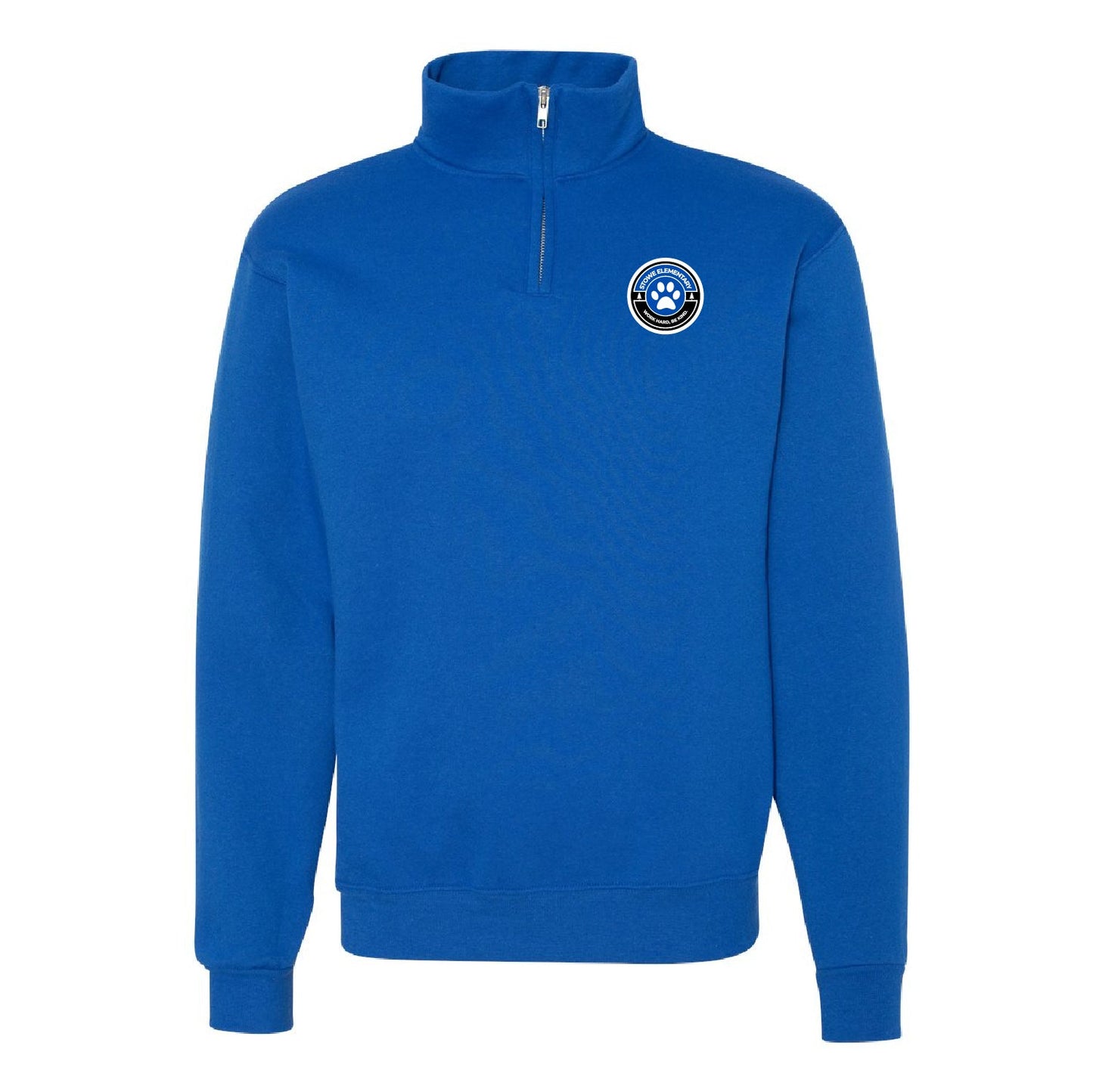 Stowe Elementary Adult NuBlend® Quarter-Zip Cadet Collar Sweatshirt - DSP On Demand