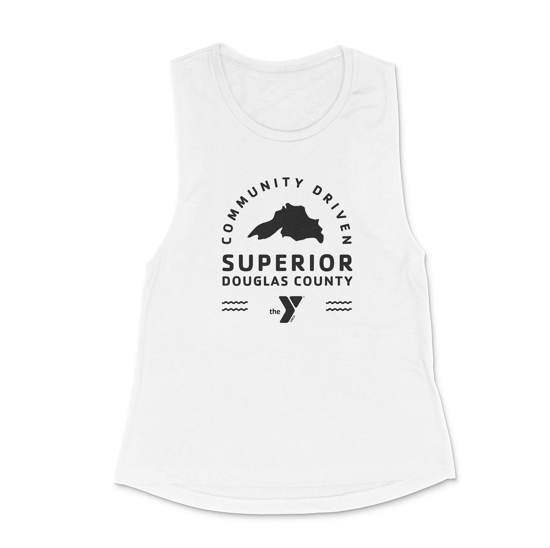 Superior YMCA Staff Women's Cotton Jersey Go-To Crop Muscle Tank - DSP On Demand