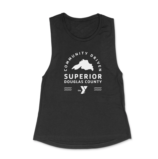 Superior YMCA Staff Women's Cotton Jersey Go-To Crop Muscle Tank - DSP On Demand