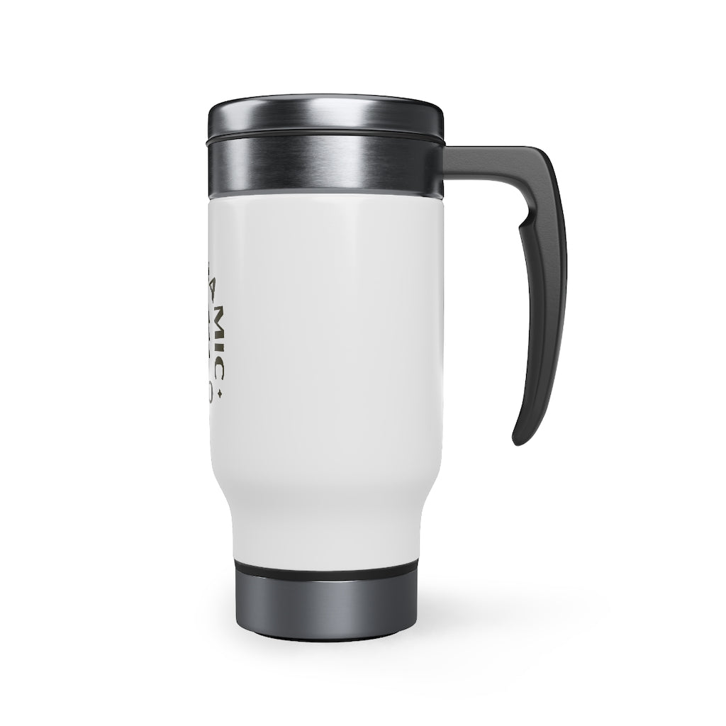 TDD Stainless Steel Travel Mug with Handle, 14oz - DSP On Demand