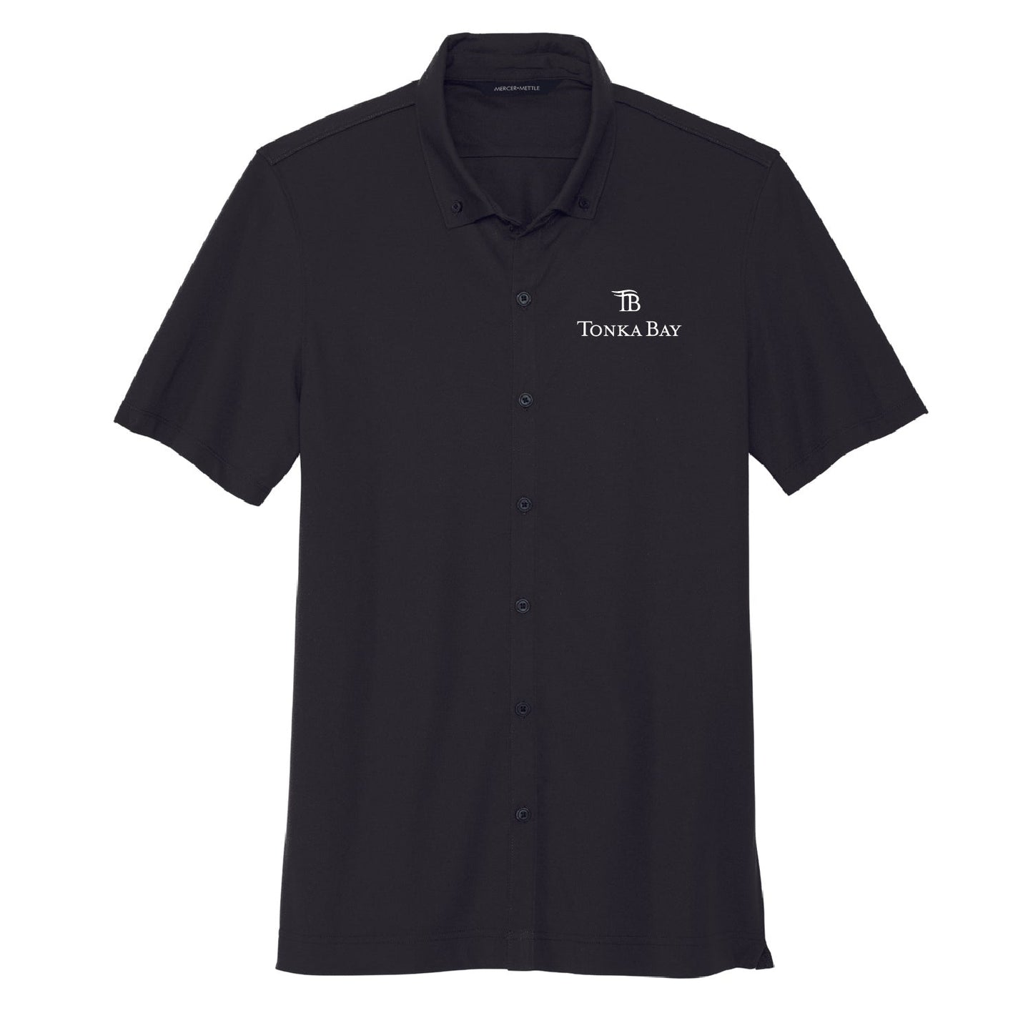 Tonka Bay Stretch Pique Full-Button Polo - DSP On Demand