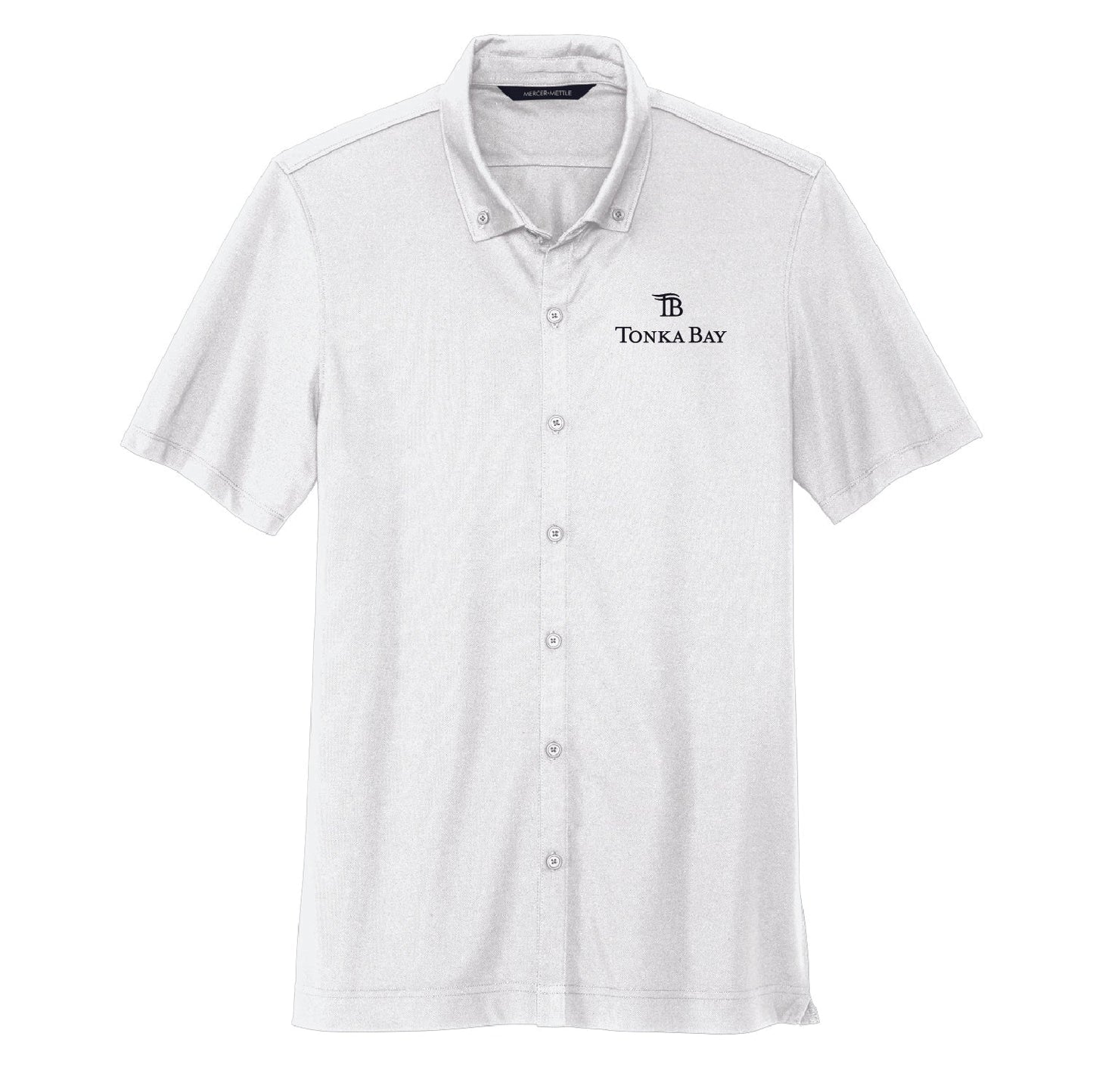 Tonka Bay Stretch Pique Full-Button Polo - DSP On Demand