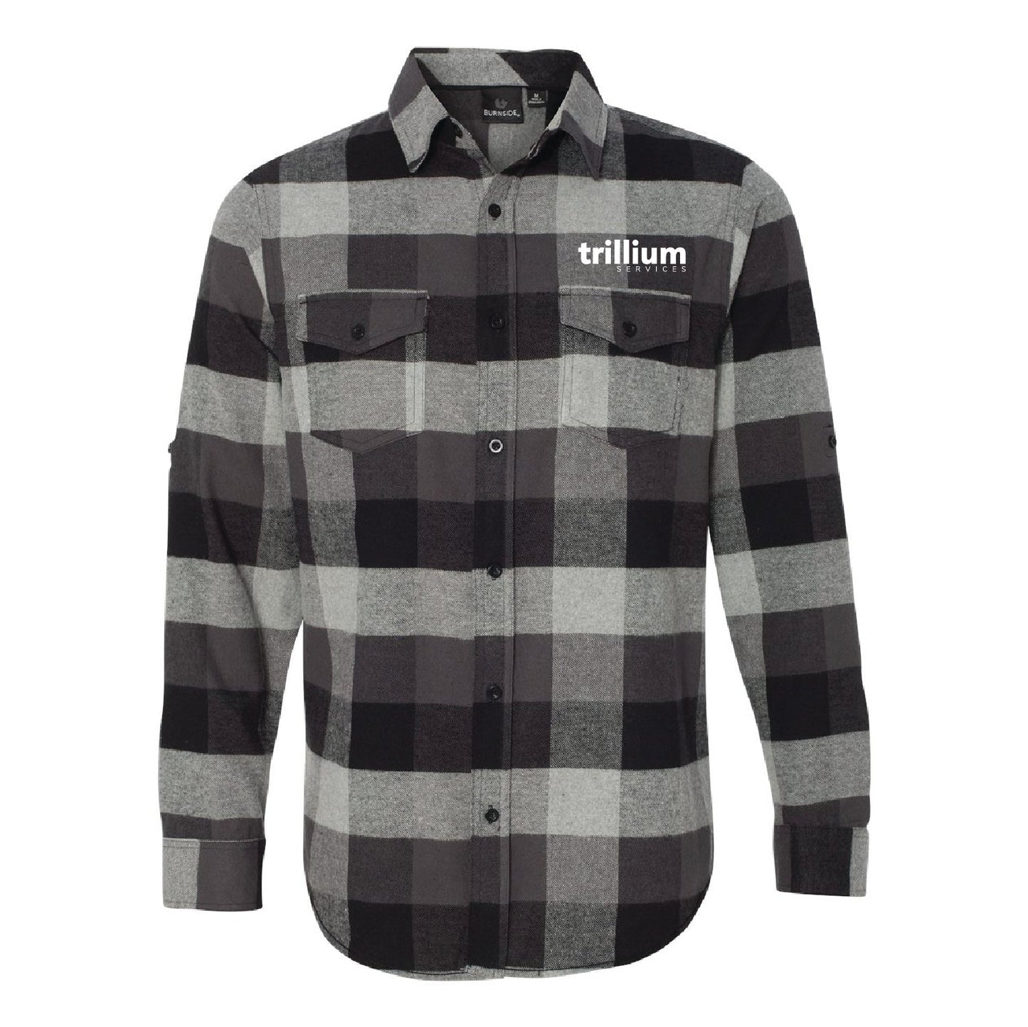 Trillium Services Yarn-Dyed Long Sleeve Flannel Shirt - DSP On Demand