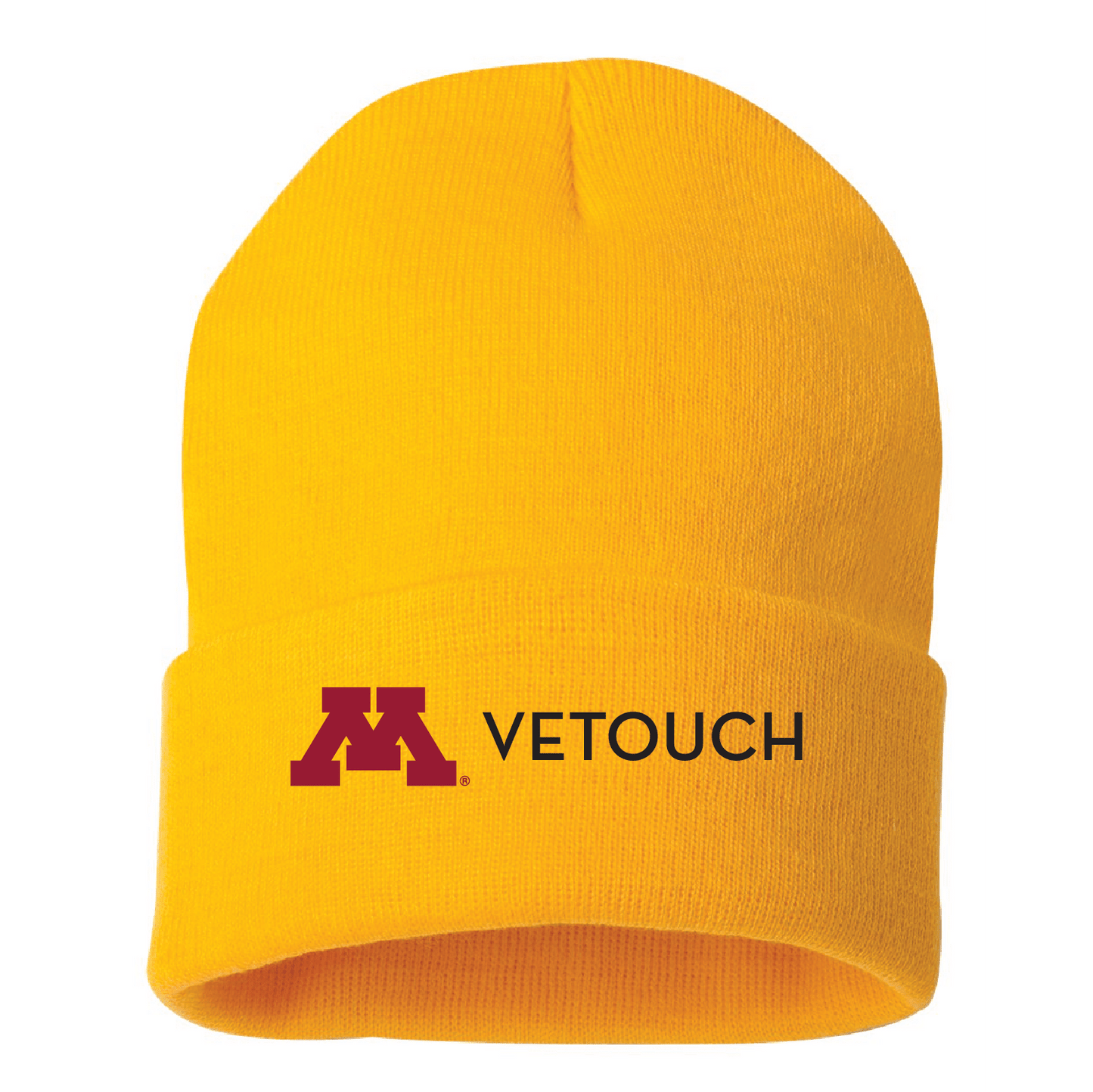 U of M VeTouch Solid 12" Cuffed Beanie - DSP On Demand