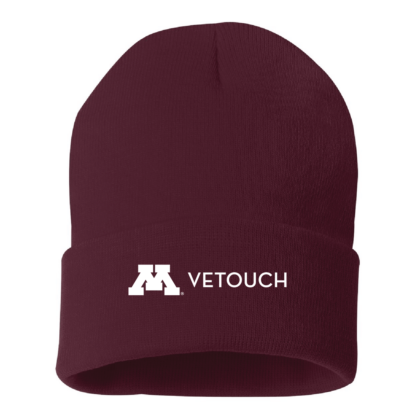 U of M VeTouch Solid 12" Cuffed Beanie - DSP On Demand