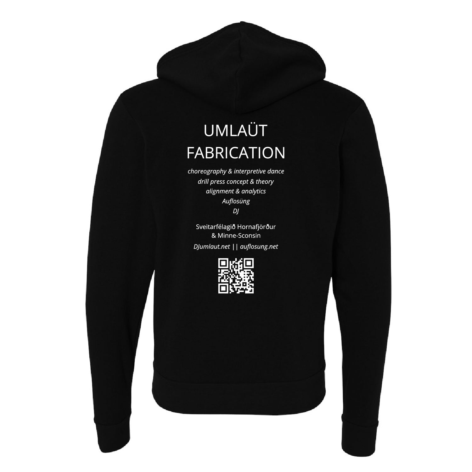 UMLAÜT FABRICATION Sponge Fleece Full-Zip Hoodie - DSP On Demand