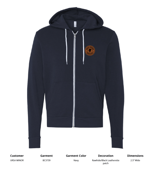 Ursa Bella + Canvas Unisex Full-Zip Hooded Sweatshirt - DSP On Demand