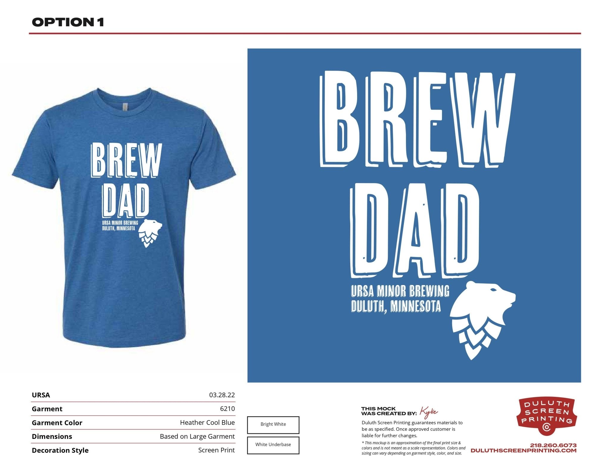 Ursa Brew Dad Tee - Next Level CVC Tee - DSP On Demand