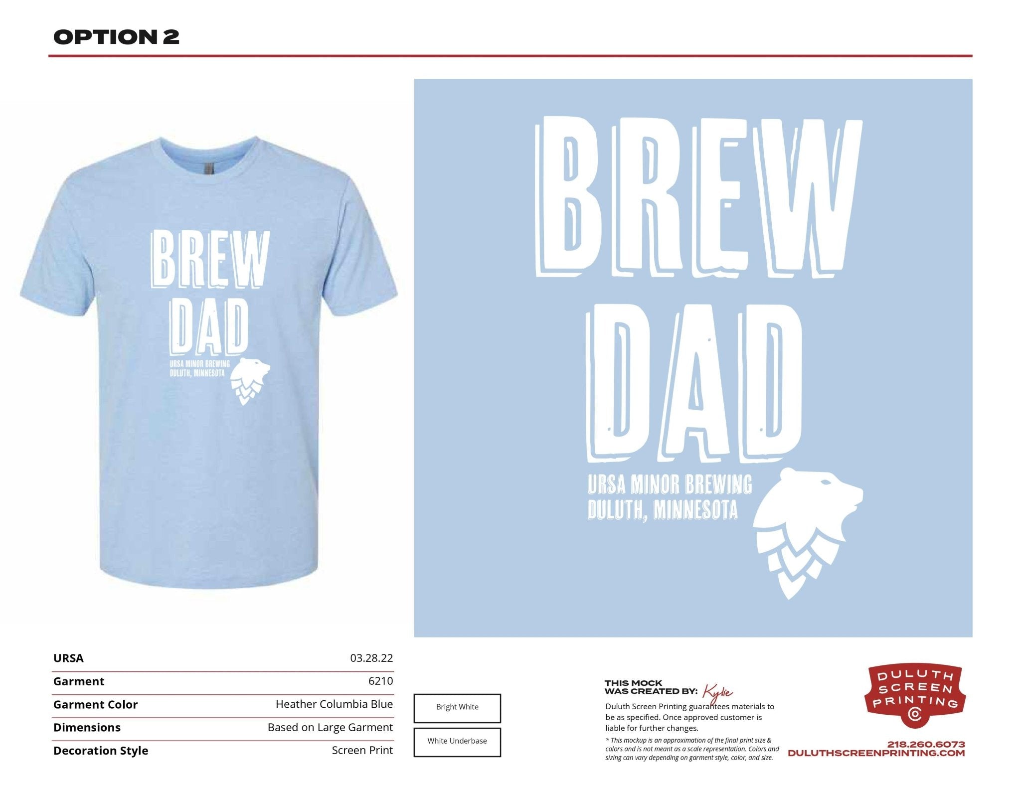 Ursa Brew Dad Tee - Next Level CVC Tee - DSP On Demand