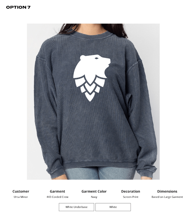 Ursa Chicka-D Corded Sweatshirt - DSP On Demand