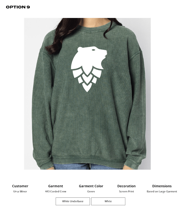 Ursa Chicka-D Corded Sweatshirt - DSP On Demand