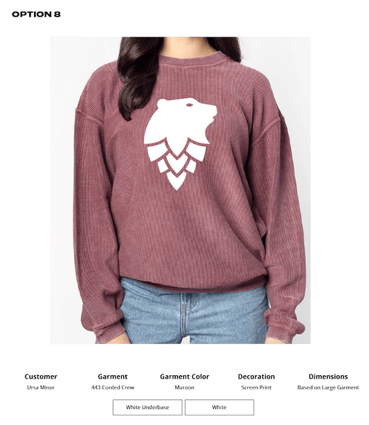 Ursa Chicka-D Corded Sweatshirt - DSP On Demand