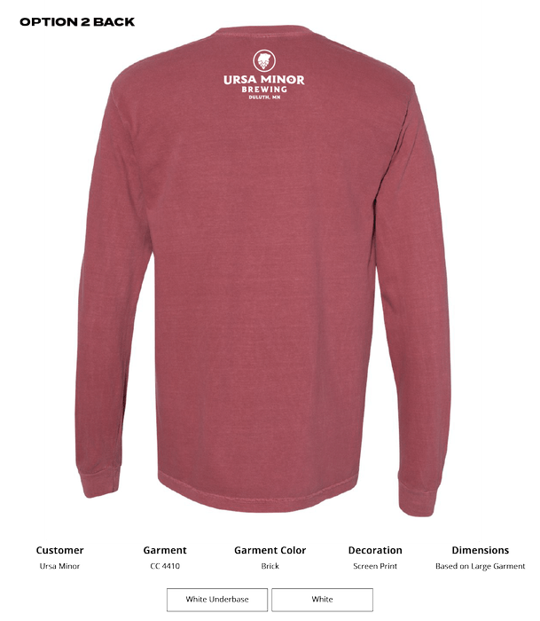 Ursa Comfort Colors Heavyweight Ring Spun Long Sleeve Pocket Tee - DSP On Demand