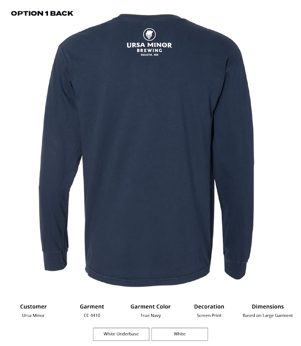 Ursa Comfort Colors Heavyweight Ring Spun Long Sleeve Pocket Tee - DSP On Demand