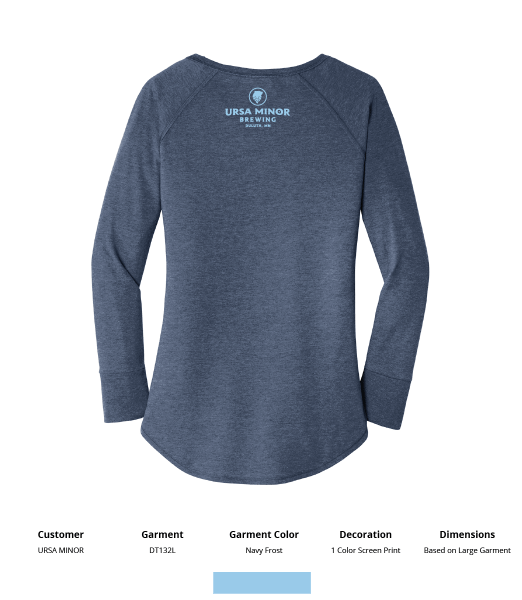 Ursa District Made ® Ladies Perfect Tri ® Long Sleeve - DSP On Demand