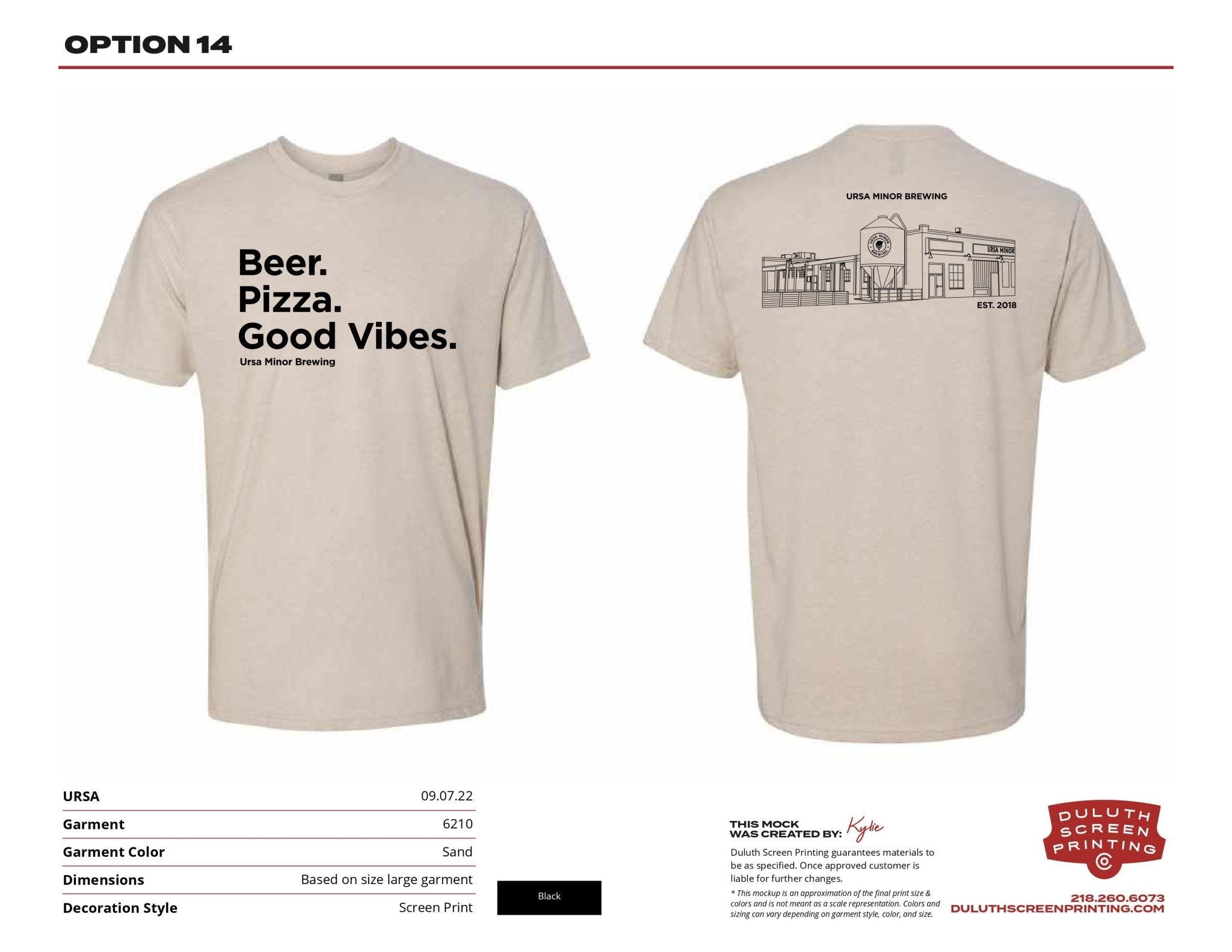 Ursa Good Vibes Sand Tee (Next Level CVC Tee) - DSP On Demand