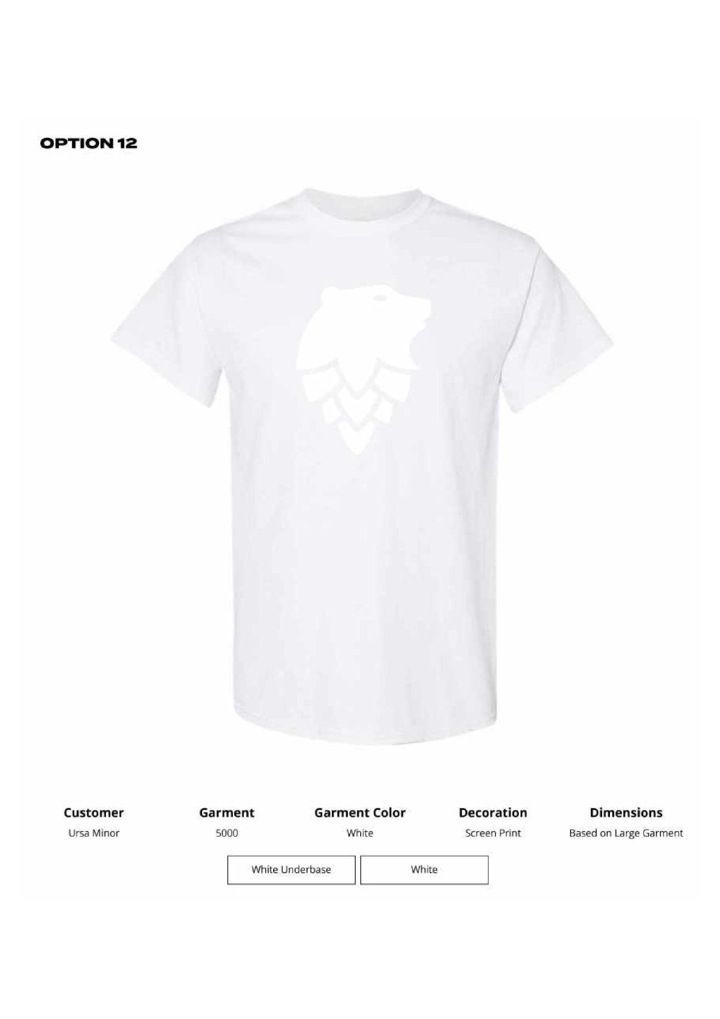 Ursa White Tie Dye Tees - Gildan Heavyblend Tee - DSP On Demand