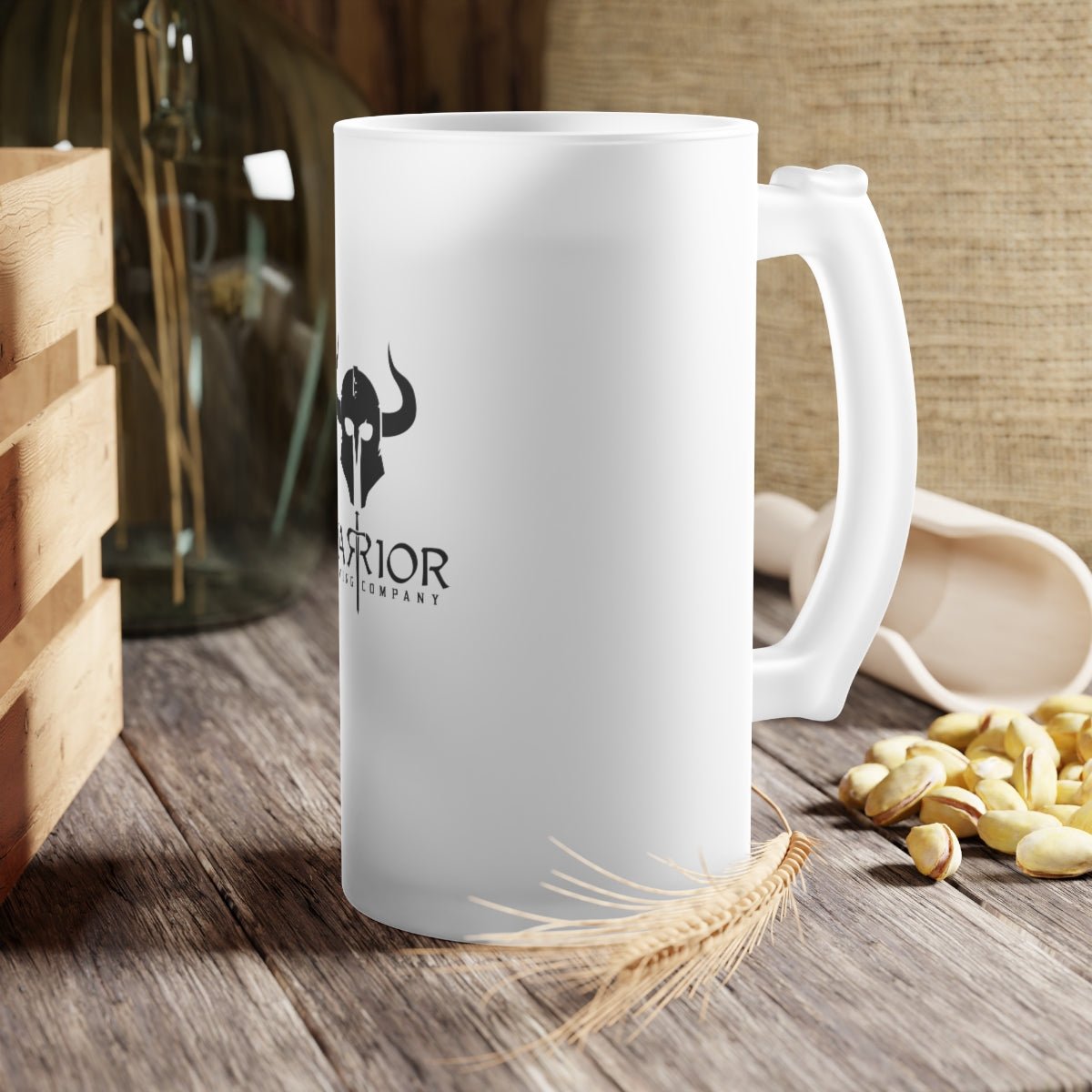 Warrior Brewing Frosted Glass Beer Mug - DSP On Demand