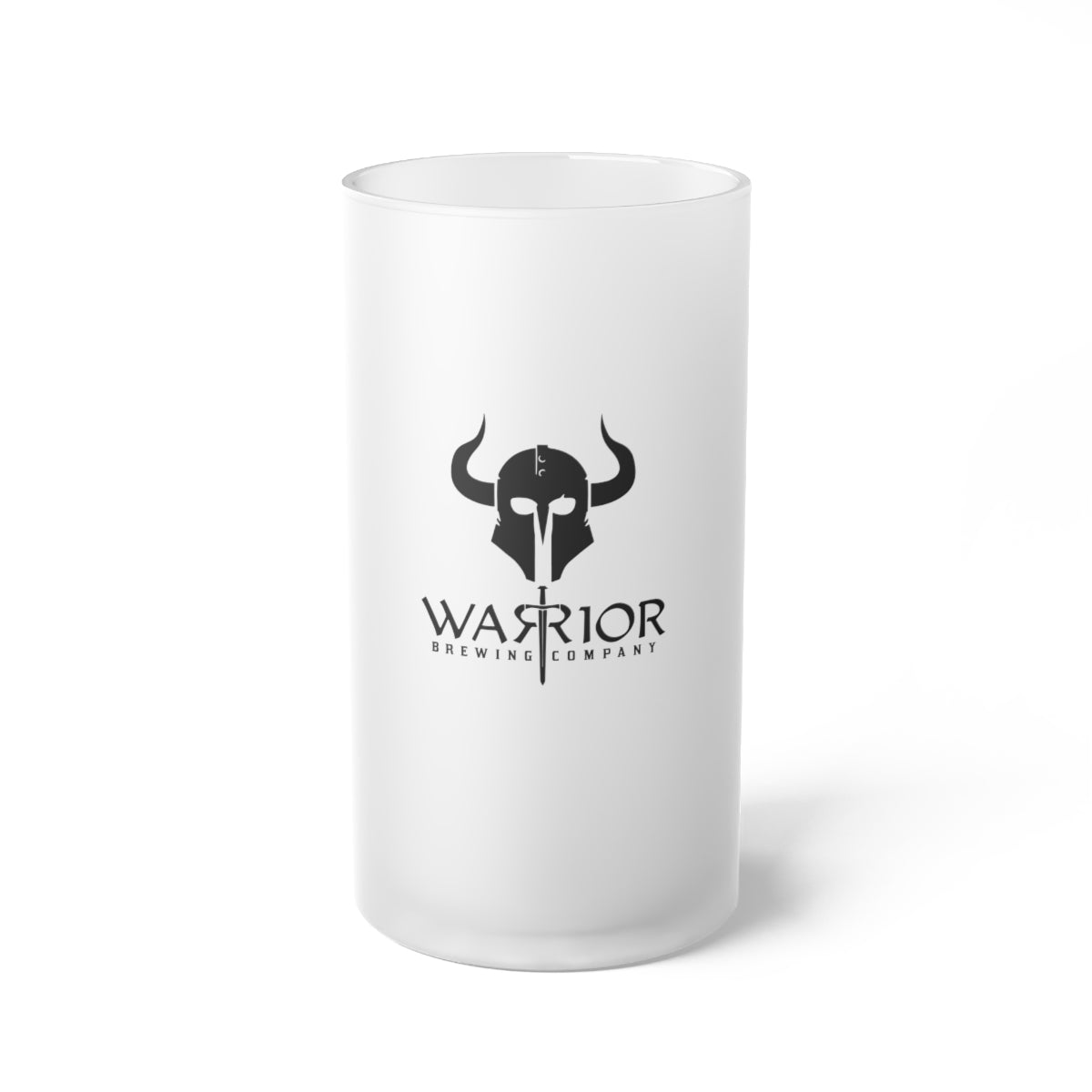 Warrior Brewing Frosted Glass Beer Mug - DSP On Demand