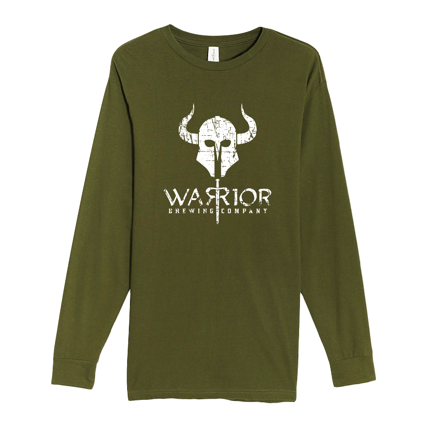 Warrior Brewing Long Sleeve Crewneck Tee - DSP On Demand