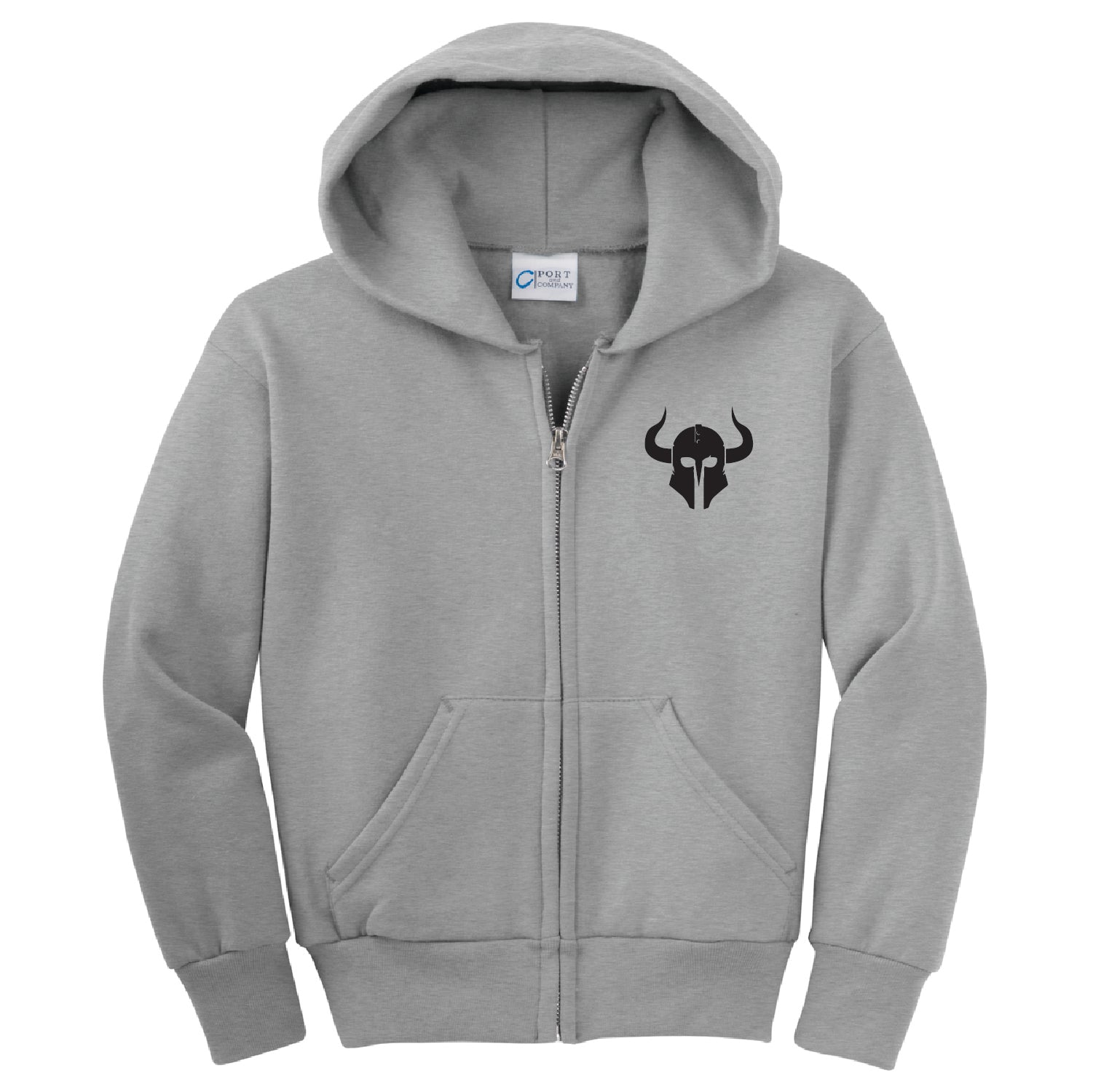 Warrior Brewing Youth Core Fleece Full-Zip Hooded Sweatshirt - DSP On Demand