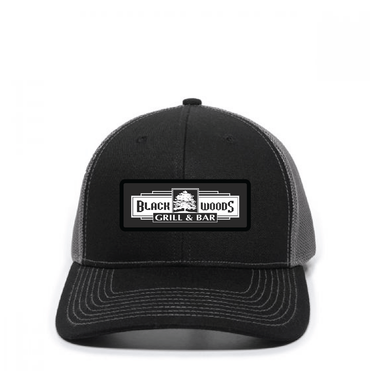 Wholesale Black Woods Trucker Hat - DSP On Demand