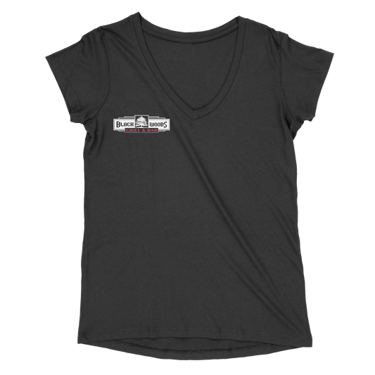 Wholesale Black Woods Women’s Perfect Tri ® V-Neck Tee - DSP On Demand
