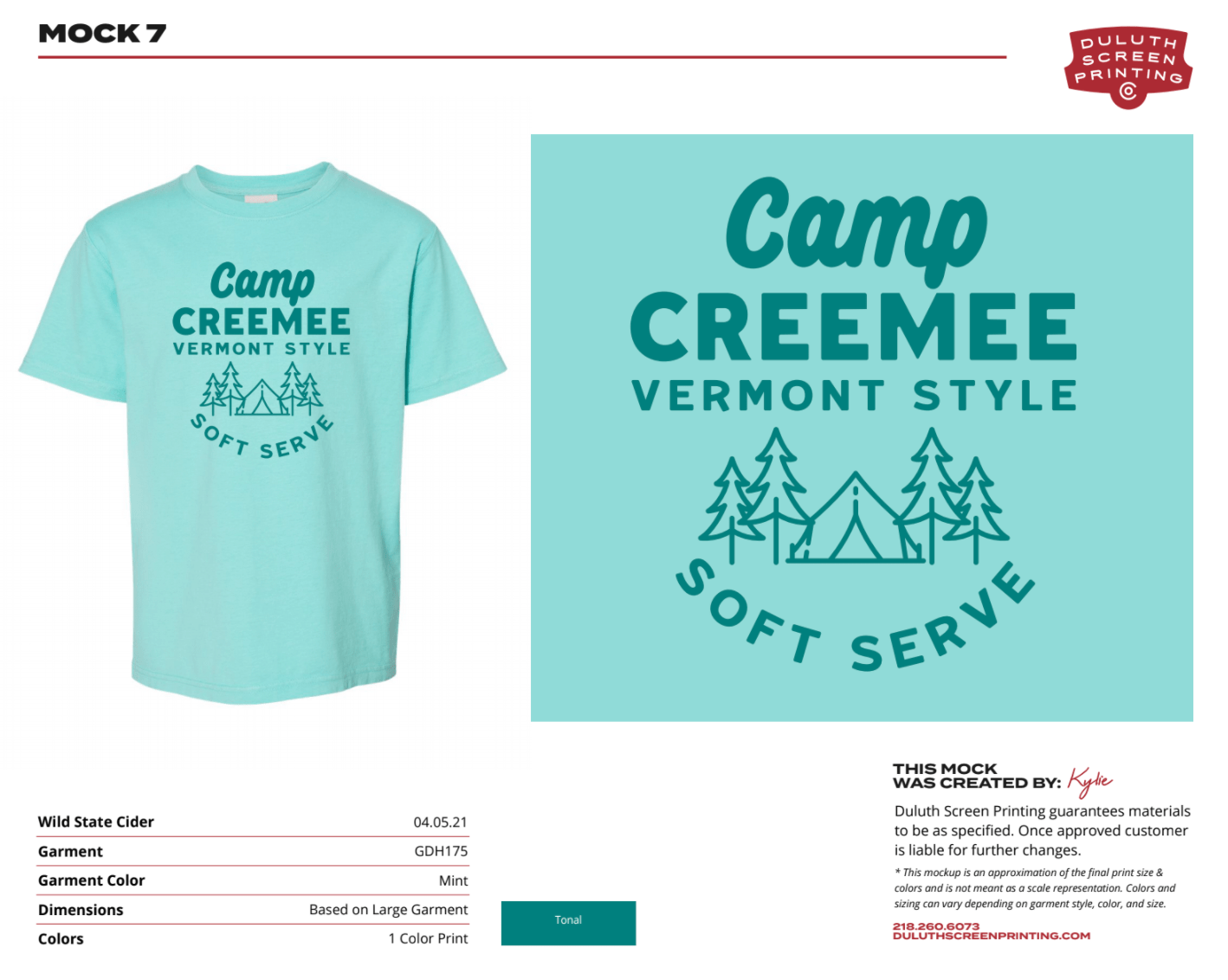 Wild State Camp Creemee ComfortWash by Hanes Youth Garment-Dyed - DSP On Demand