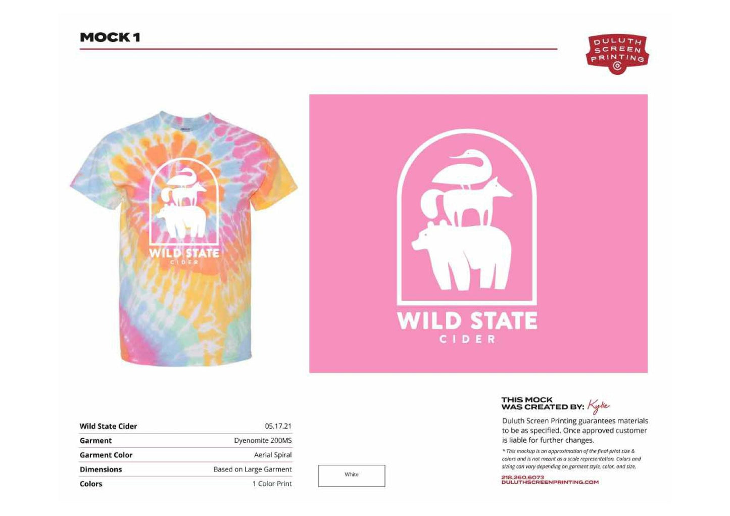 Wild State Dyenomite Adult/Youth Multi-Color Spiral Short Sleeve T-Shirt - DSP On Demand