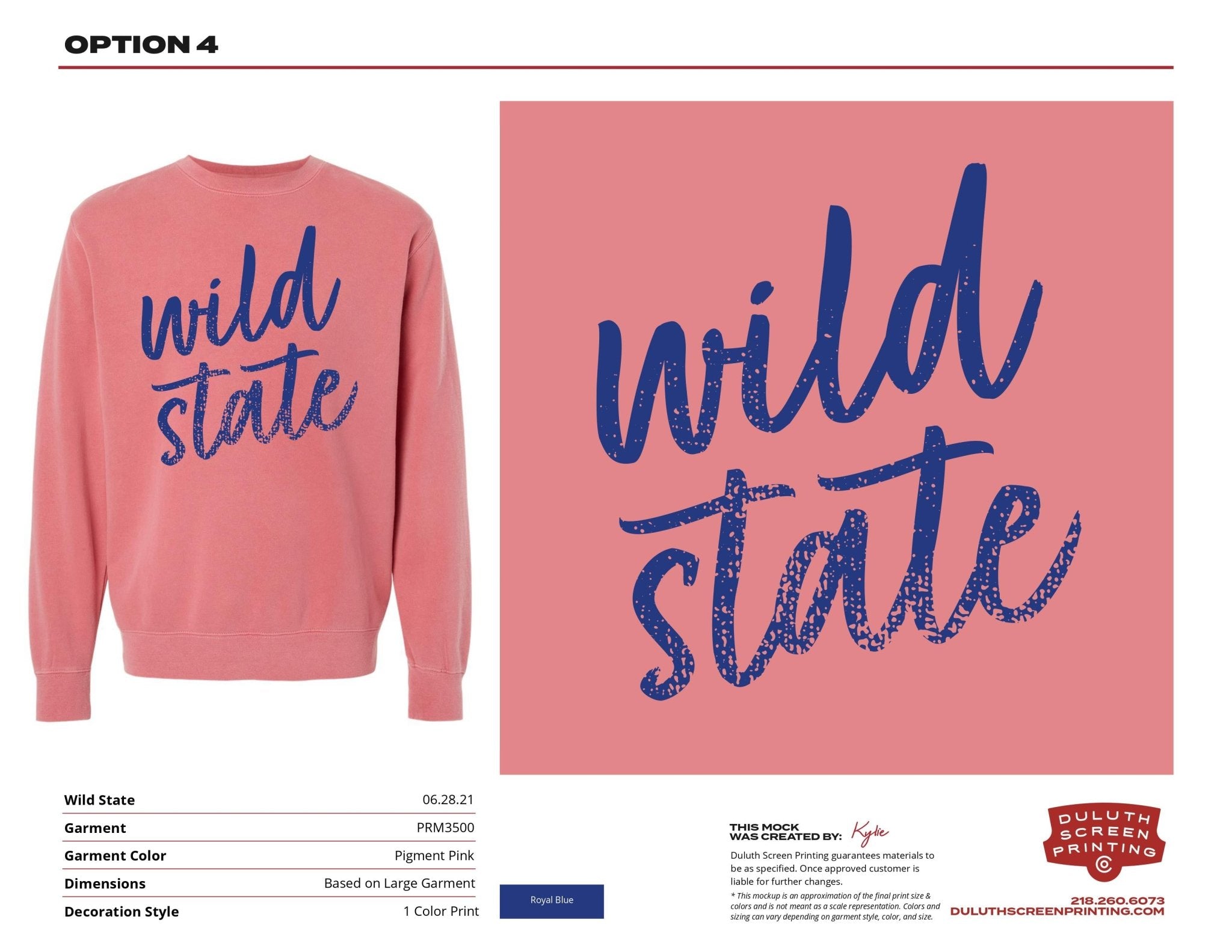 Wild State Independent Trading Co. Unisex Midweight Pigment Dyed Crew Neck - DSP On Demand
