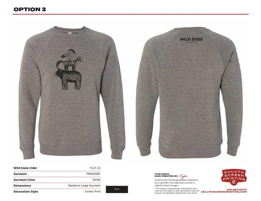 Wild State Independent Trading Co. Unisex Special Blend Raglan Crewneck Sweatshirt - DSP On Demand