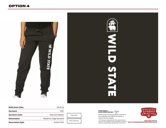 Wild State Smart Blank - Fashion Adult Joggers - DSP On Demand
