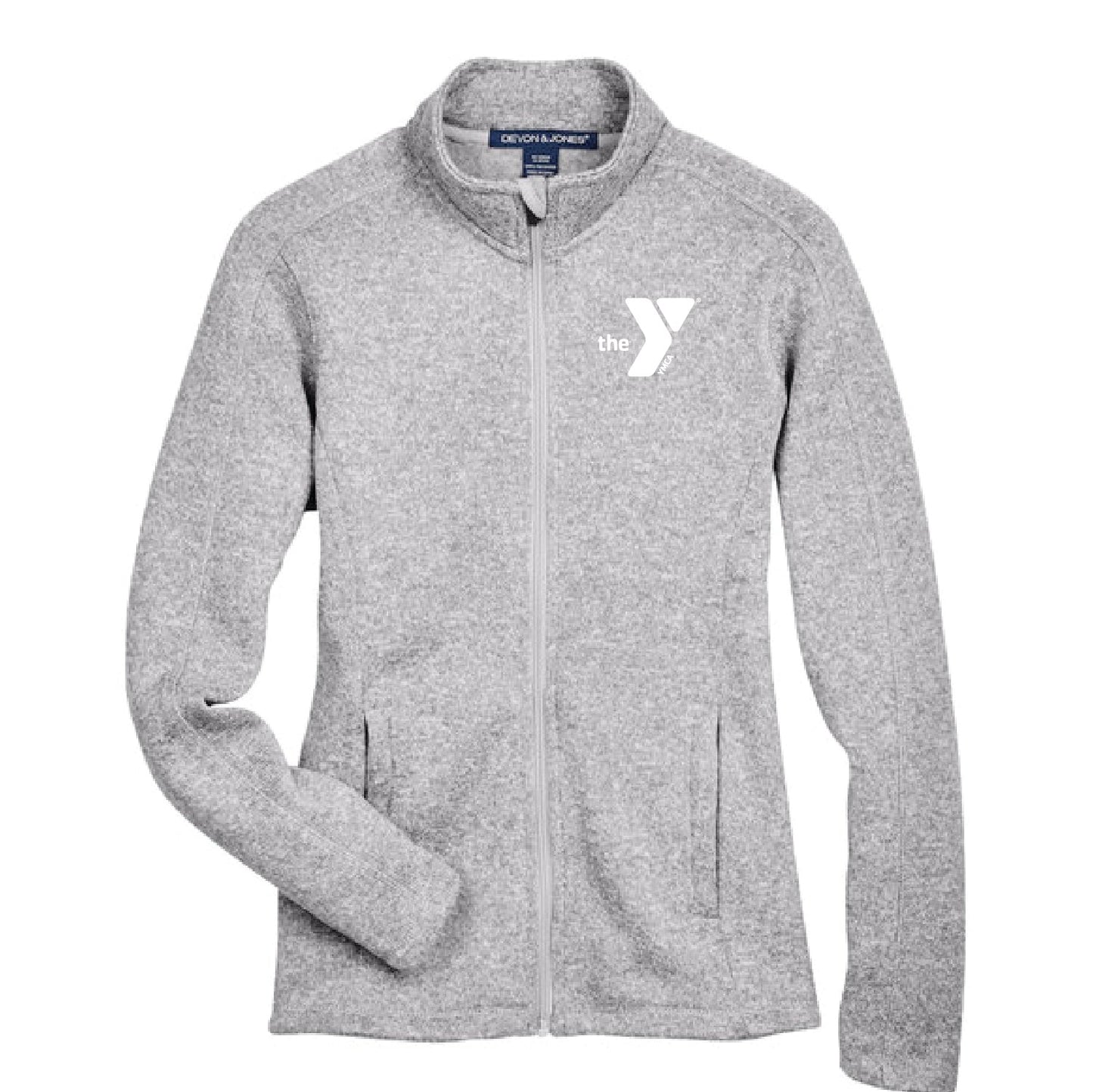 YMCA Devon & Jones Ladies' Bristol Full-Zip Sweater Fleece Jacket - DSP On Demand