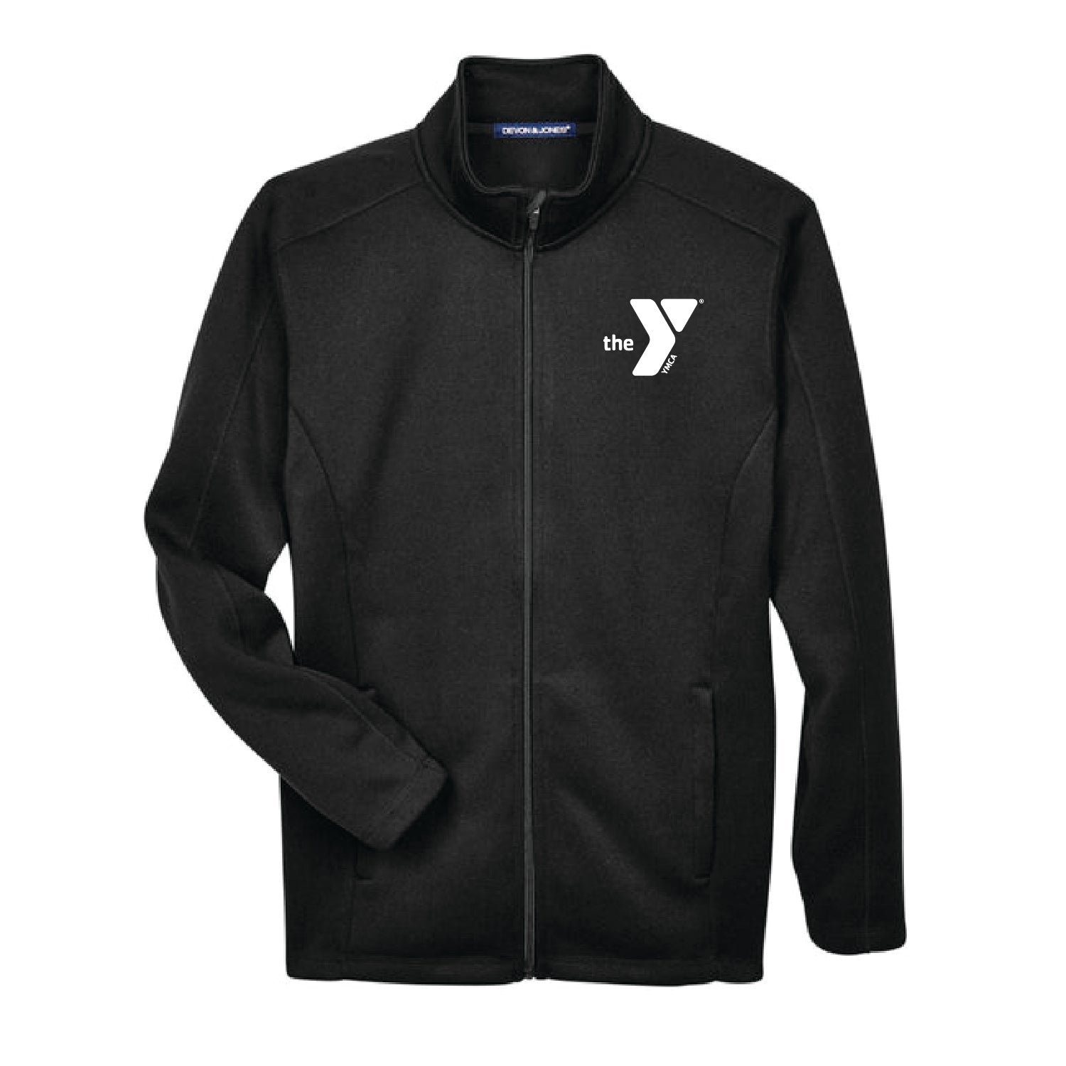YMCA Devon & Jones Men's Bristol Full-Zip Sweater Fleece Jacket - DSP On Demand
